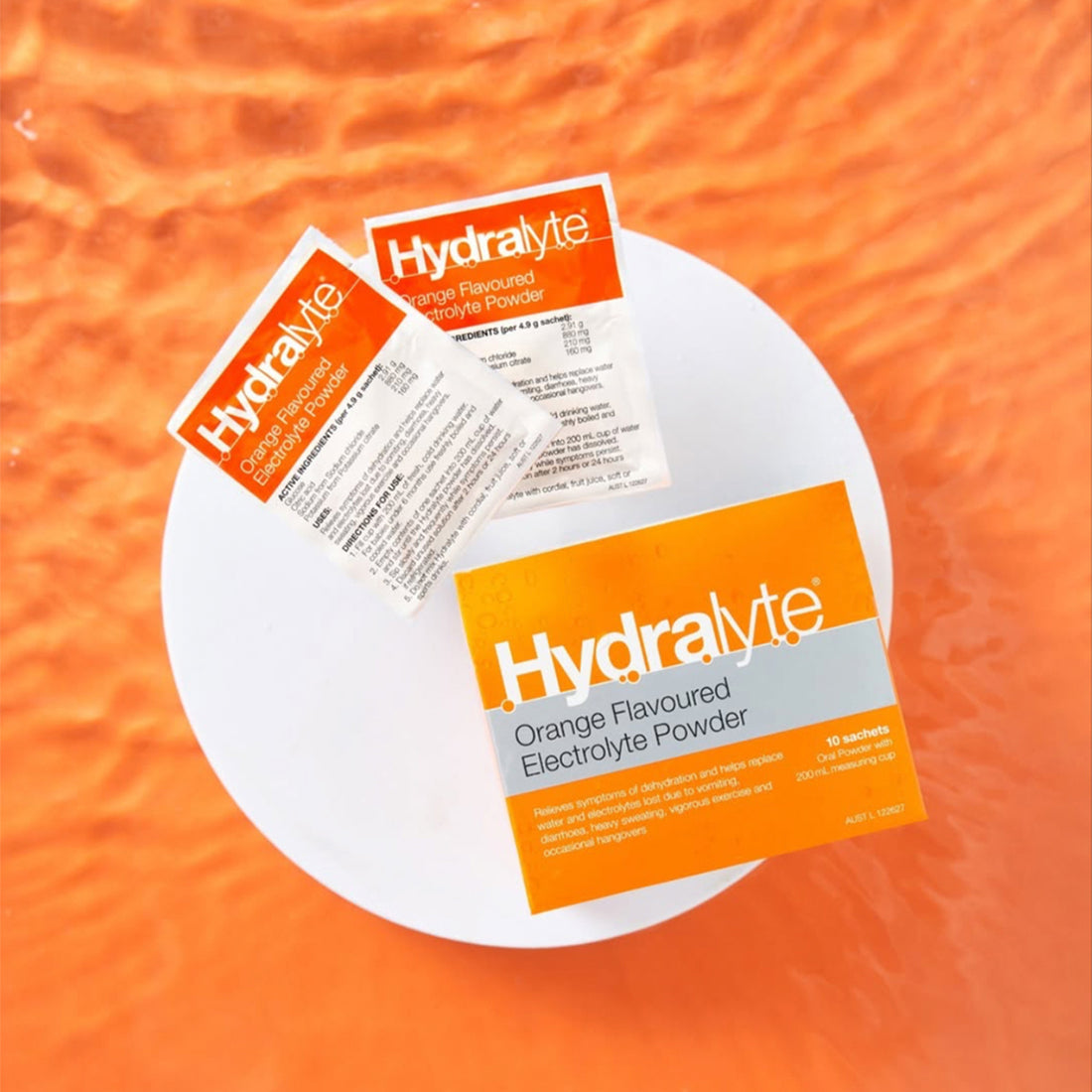 Hydaralyte - Electrolyte Powder - Orange - 4.9g X 10 Sachet